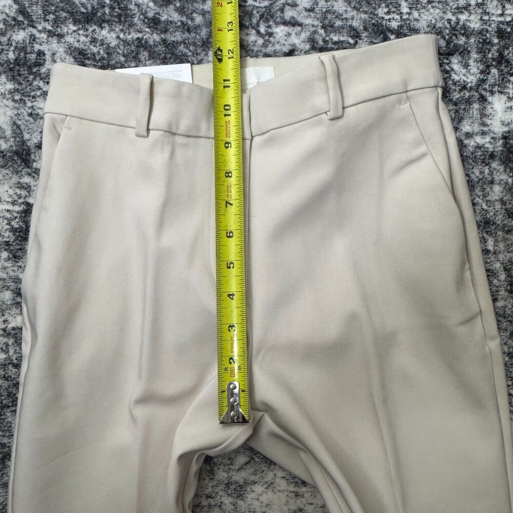 NWT H&M Elastic Waist Slacks Professional Cream Pants Womens US 4 - Picture 6 of 8